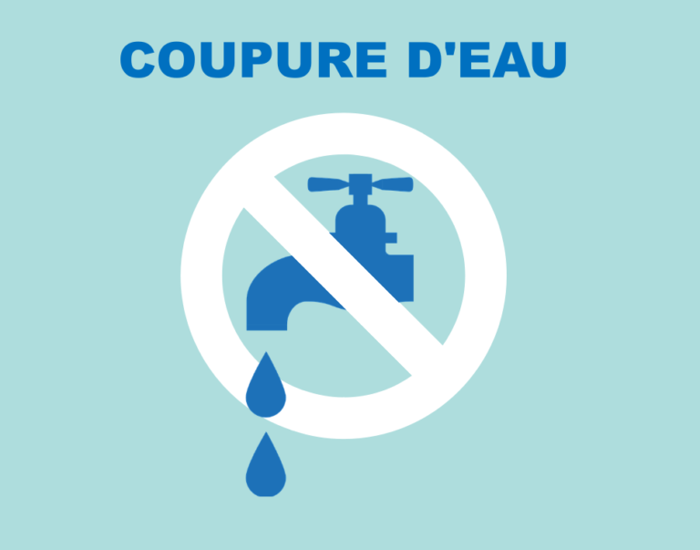 Visuel coupure d'eau