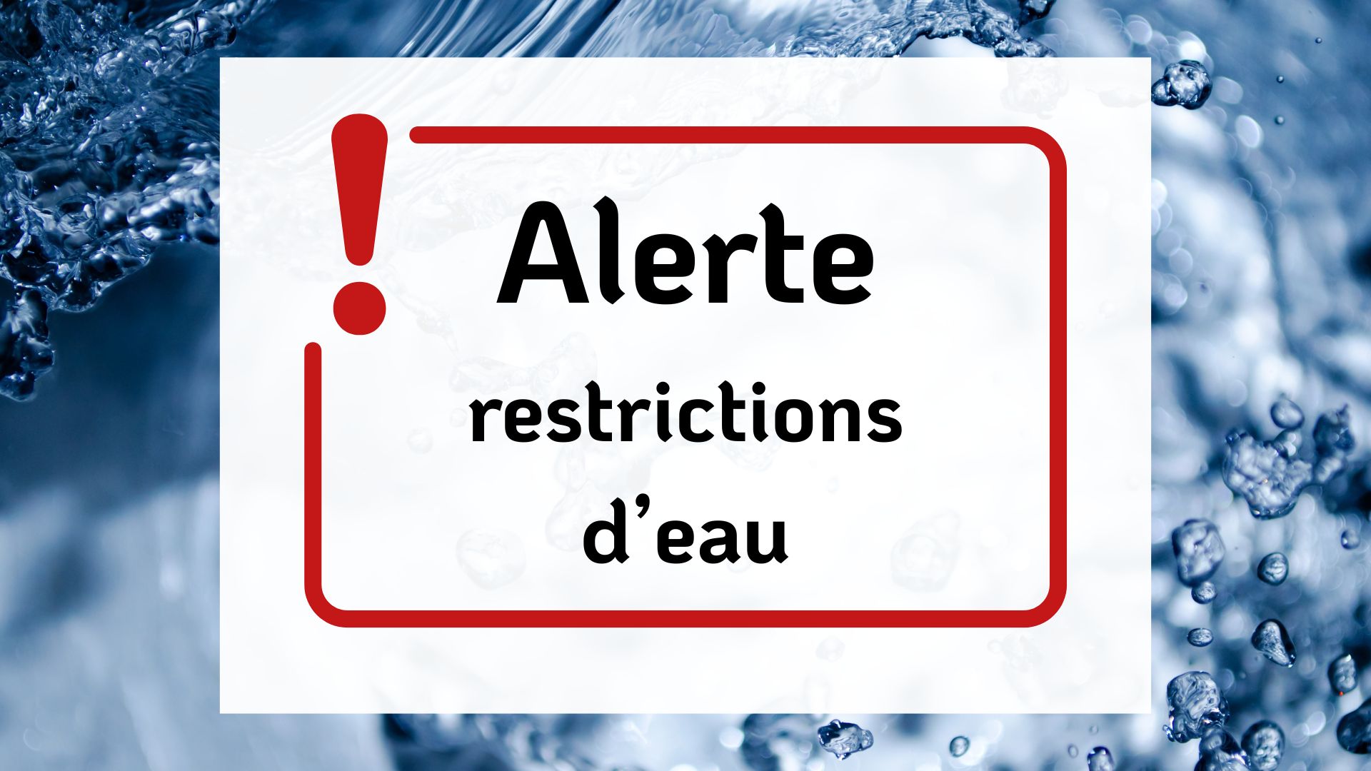 Lire la suite à propos de l’article Restrictions d’eau sur les communes : ASPET, AUTERIVE, SALIES DU SALAT et VILLEMUR